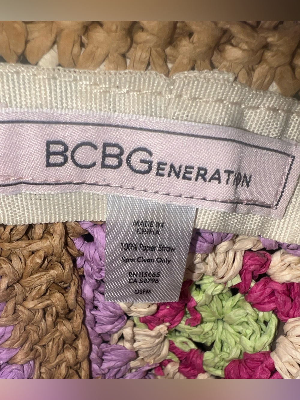BCBGeneration Crochet Multi-Color bucket hat - Picture 4 of 4